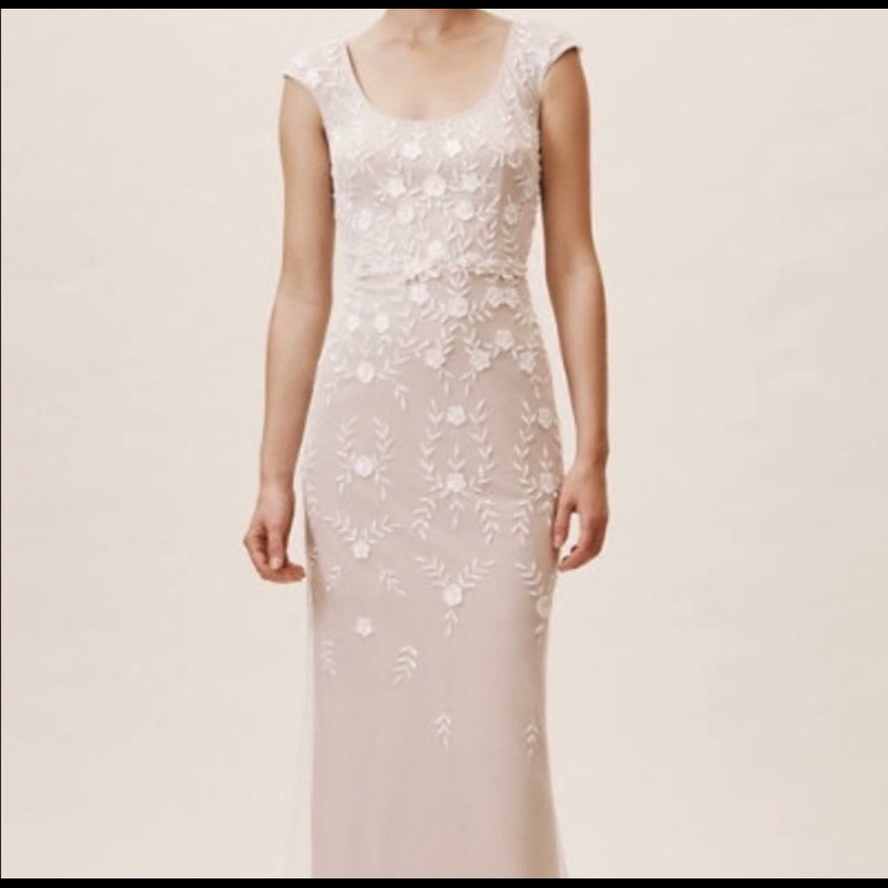 BHLDN Venice beaded wedding dress size 14